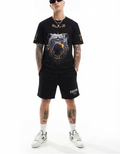 FesFas bulldog-print T-shirt Set | Black
