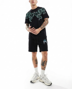 FesFas snake-print T-shirt Set | Black