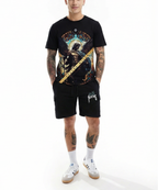 FesFas angel-print T-shirt Set | Black