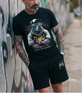 FesFas bulldog-print T-shirt Set | Black