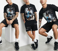 FesFas heaven guardian-print T-shirt Set | Black