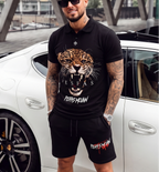 FesFas jaguar-print Polo Set | Black
