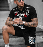 FesFas graphic-print Polo Set | Black