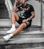 FesFas graphic-print Polo Set | Black