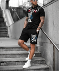 FesFas graphic-print Polo Set | Black