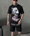 FesFas butterflies-print T-shirt Set | Black