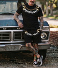 FesFas graphic-print T-shirt Set | Black