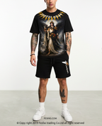 FesFas genie-print T-shirt Set | Black
