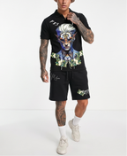 FesFas tiger spirit-print Polo Set | Black