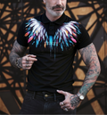 FesFas desert eagle-print Polo Shirt | Black