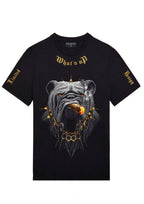 FesFas bulldog-print T-shirt | Black