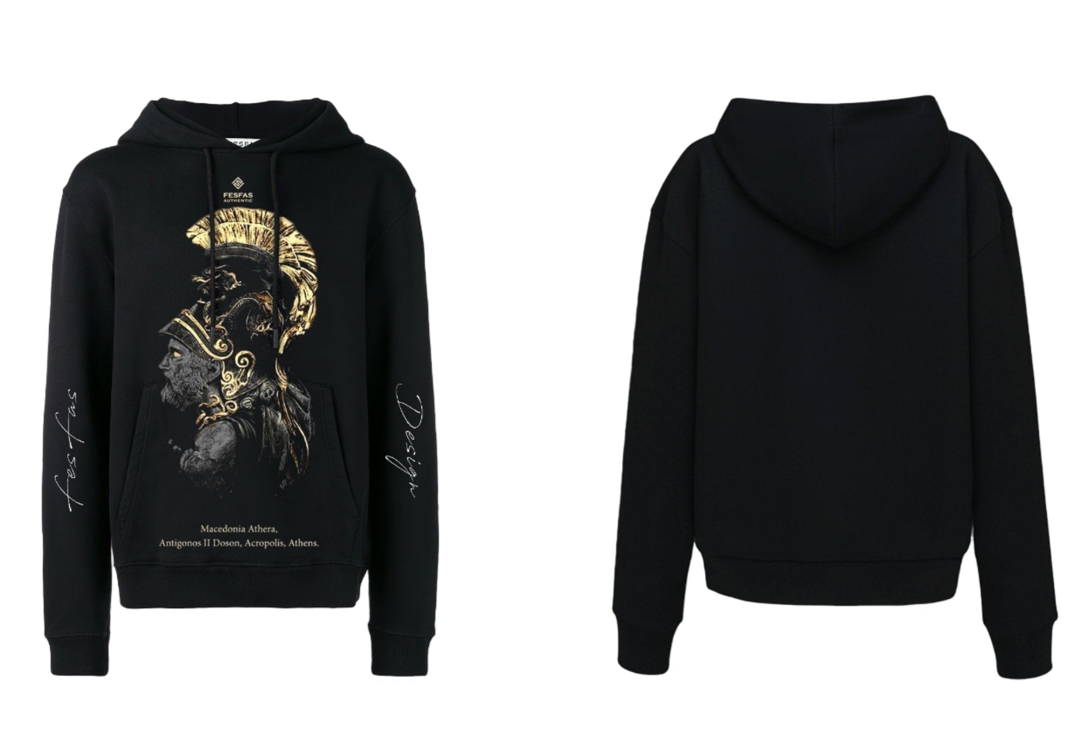 FesFas Athera-print Hoodie | Black