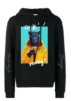 FesFas Hot Panther-print Hoodie | Black