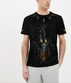 FesFas Anubis-print T-shirt | Black
