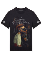 FesFas friendship-print T-shirt | Black