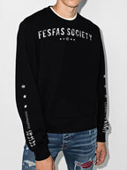 FesFas Graphic-print Sweatshirt | Black