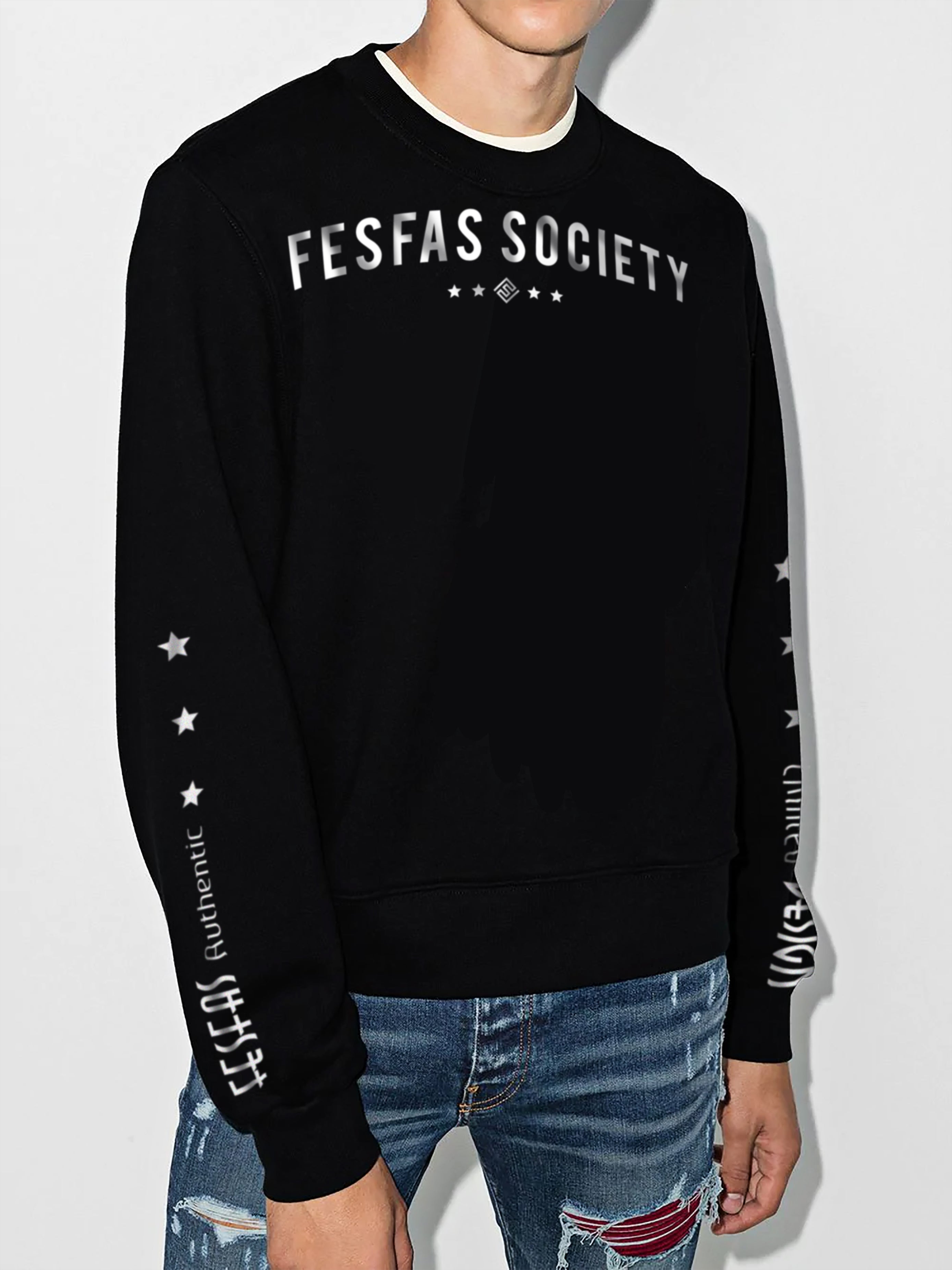 FesFas Graphic-print Sweatshirt | Black