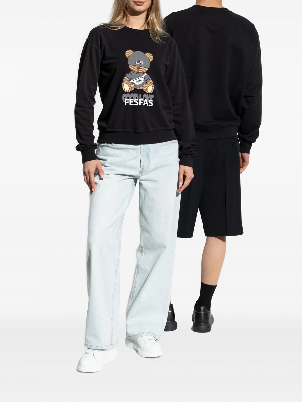 FesFas bear-print Sweatshirt | Black