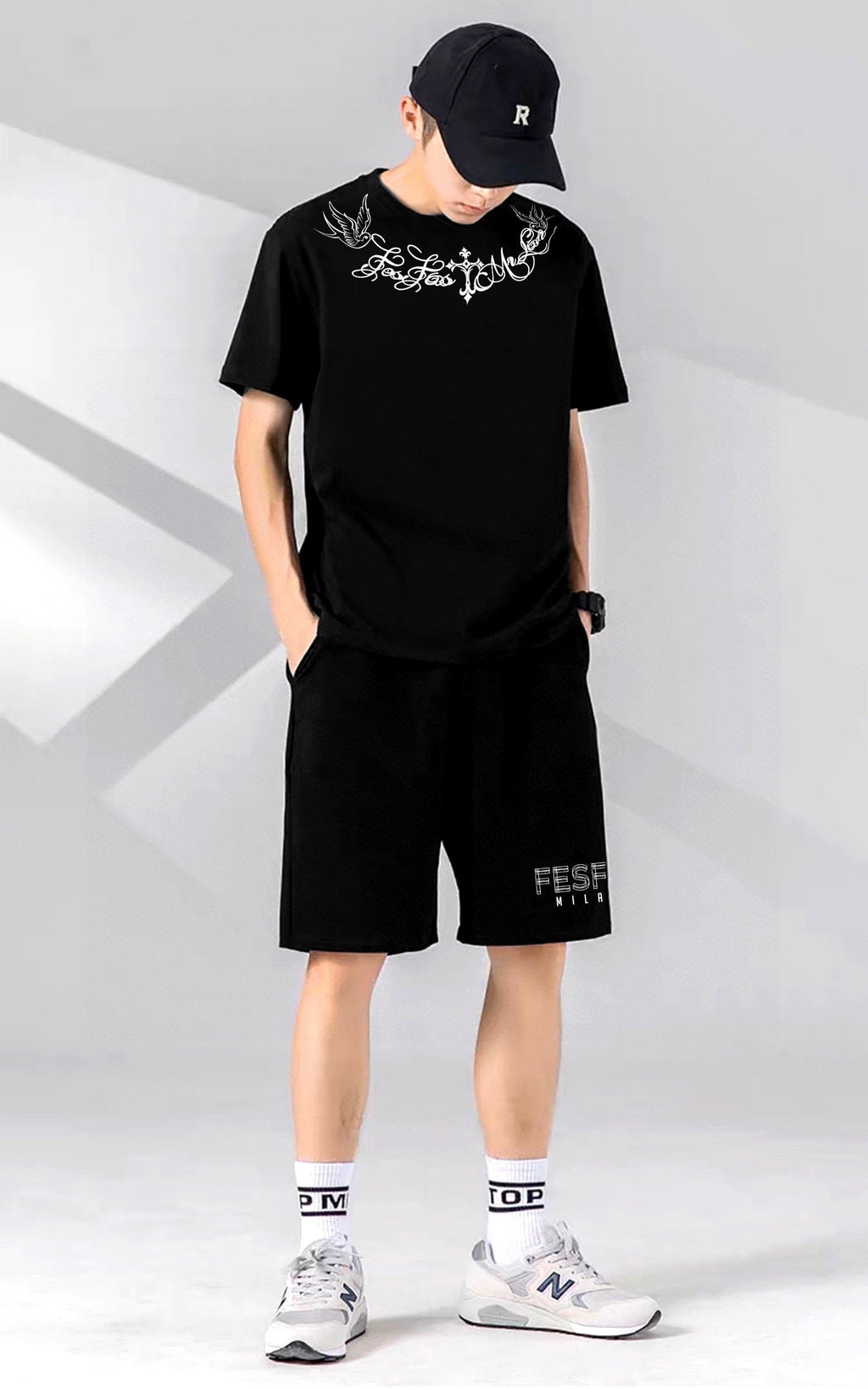 FesFas Drawstring Shorts | Black