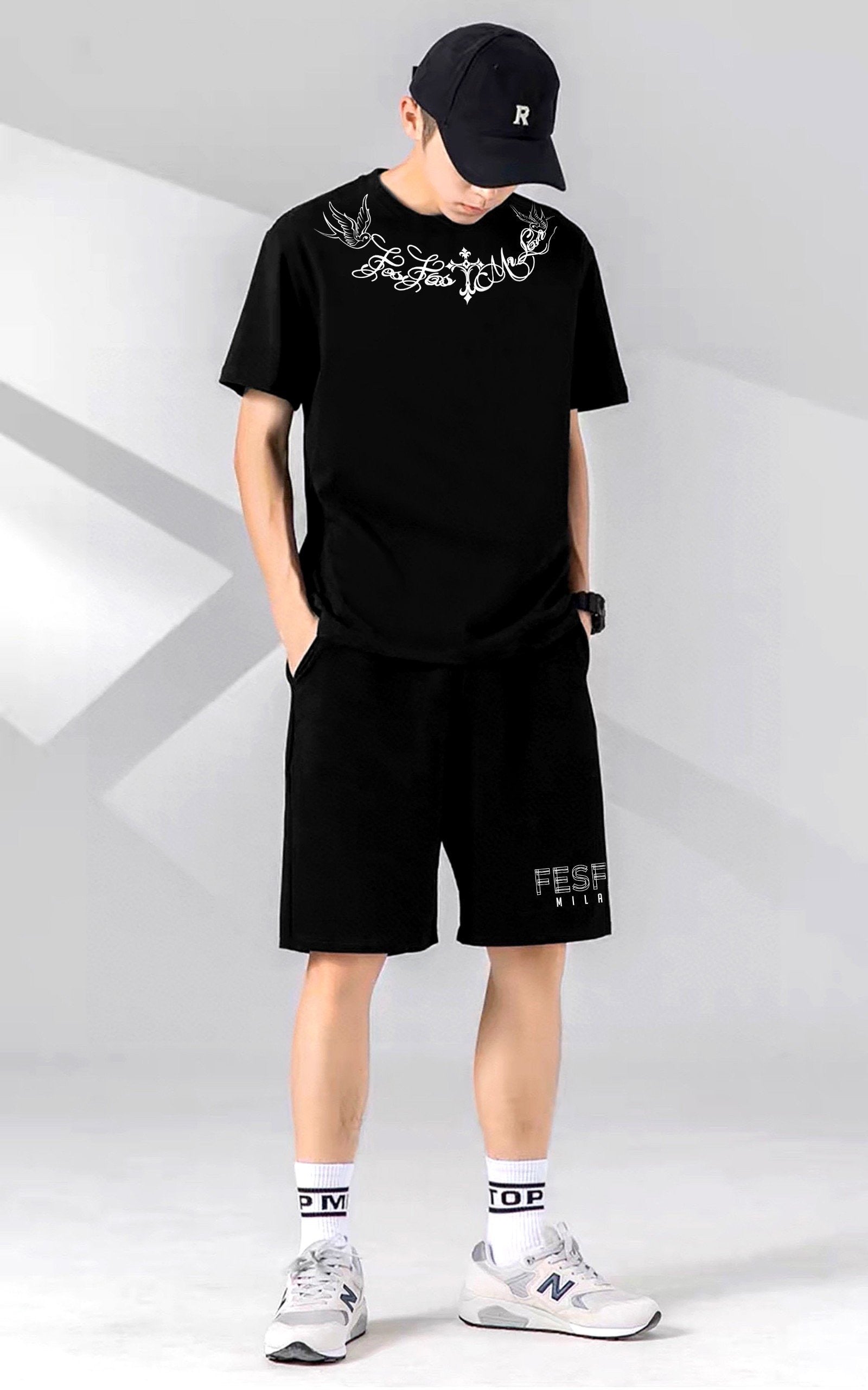 FesFas Drawstring Shorts | Black