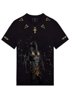 FesFas Anubis-print T-shirt | Black
