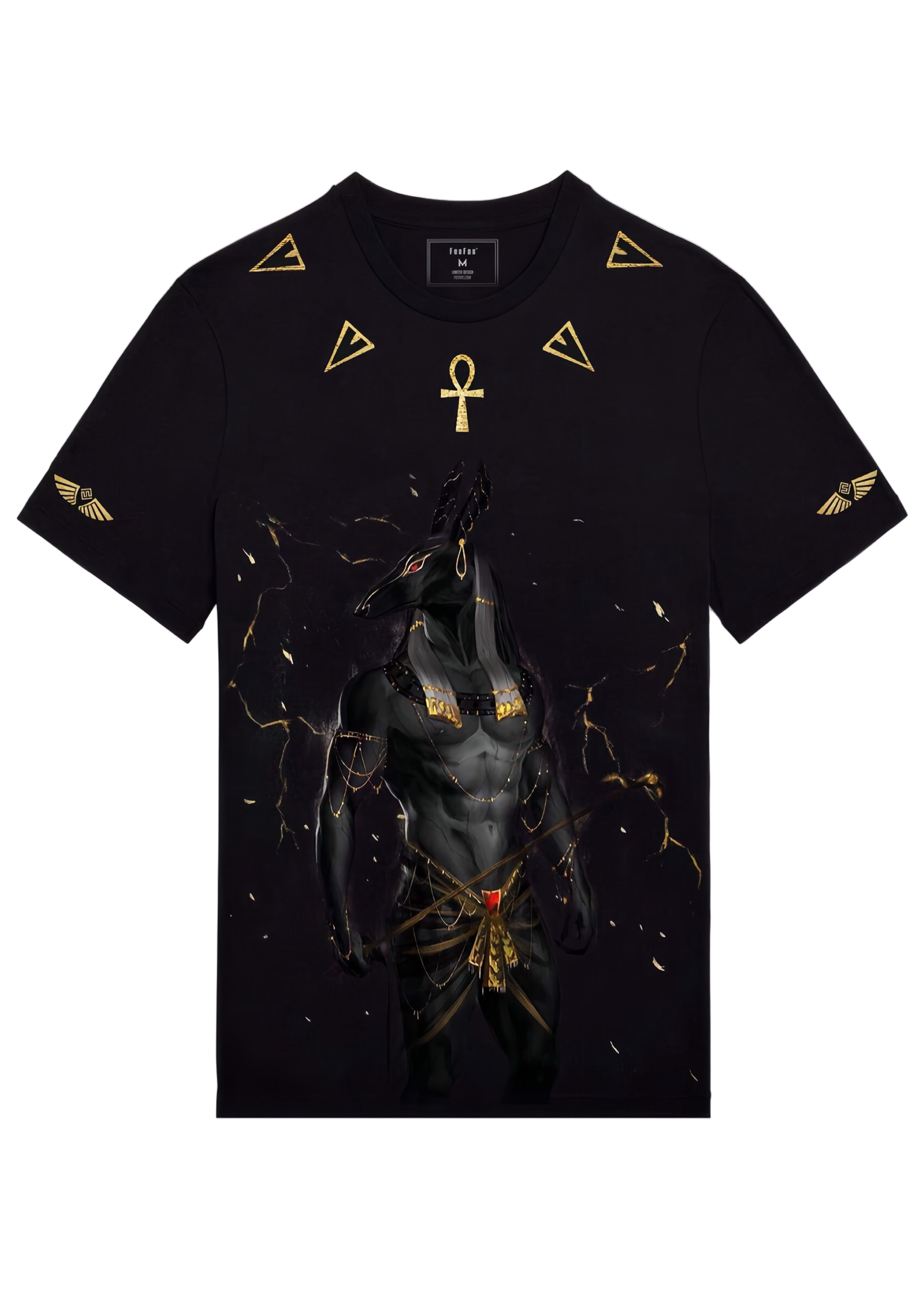 FesFas Anubis-print T-shirt | Black