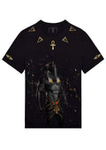 FesFas Anubis-print T-shirt | Black | Men