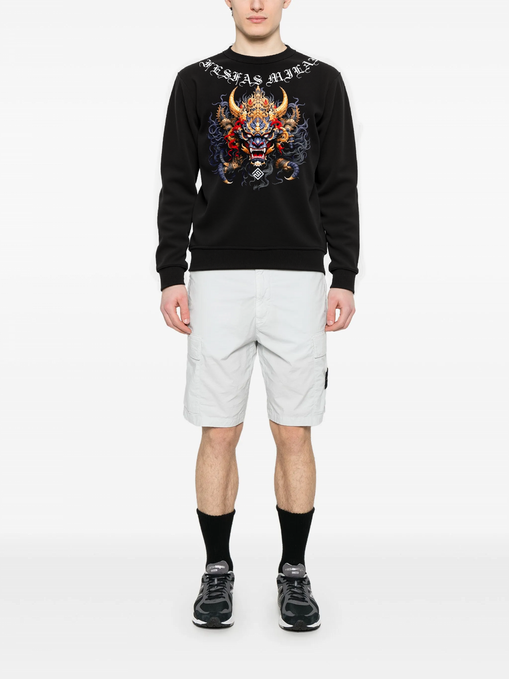 FesFas dragon-print Sweatshirt | Black