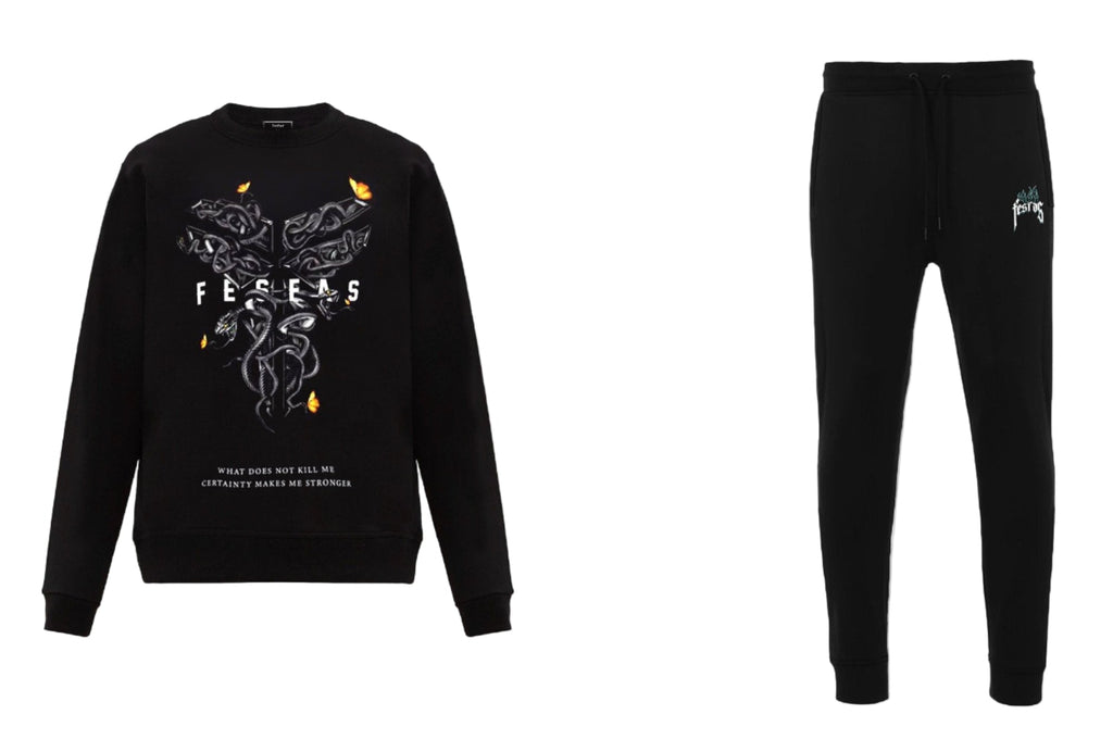 FesFas Snake-print Sweatshirt | Black
