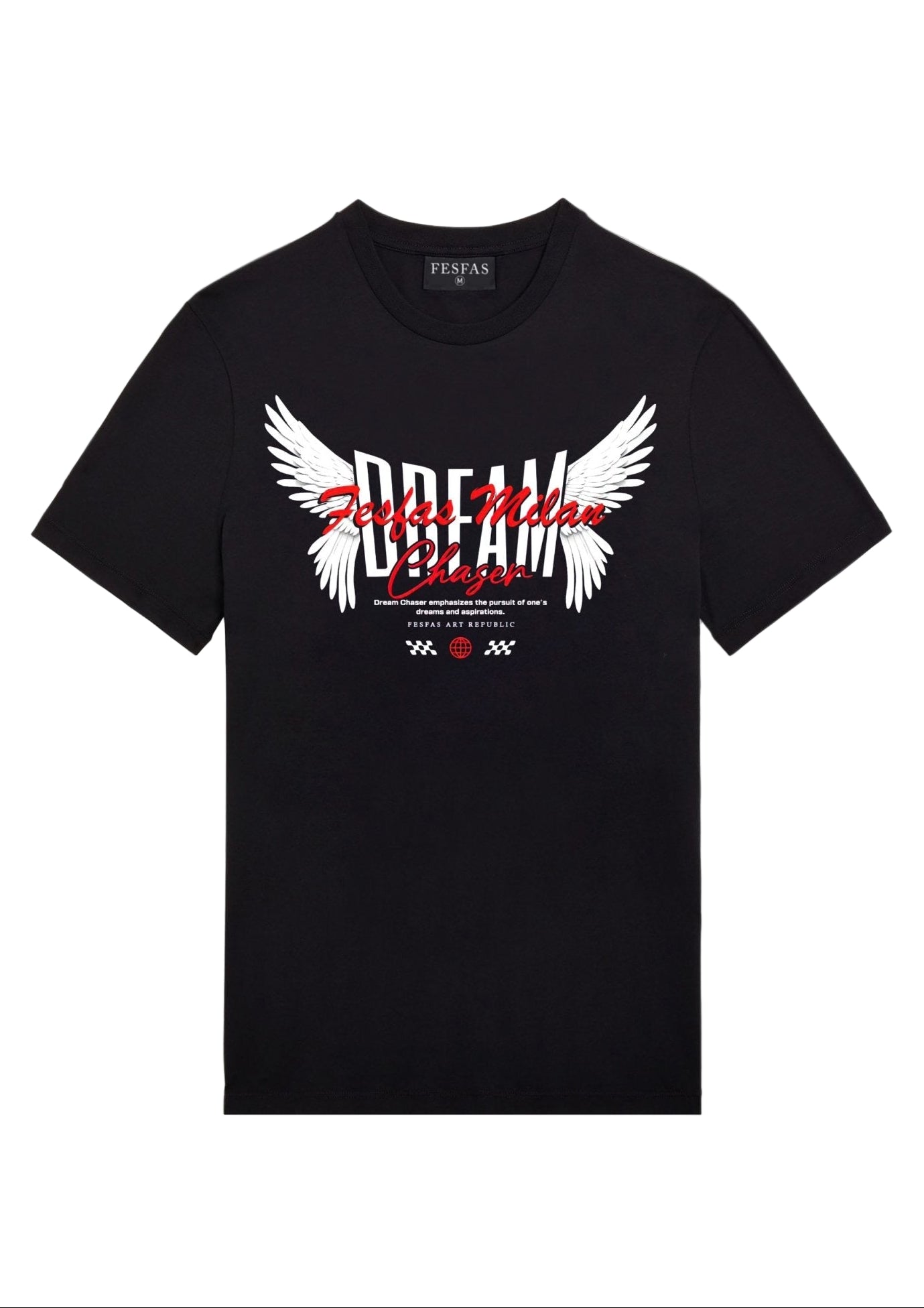 FesFas Eagle Wing-print T-shirt | Black | Men