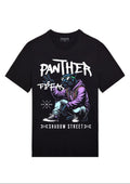 FesFas Panther-print T-shirt | Black