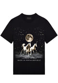 FesFas horse-print T-shirt | Black