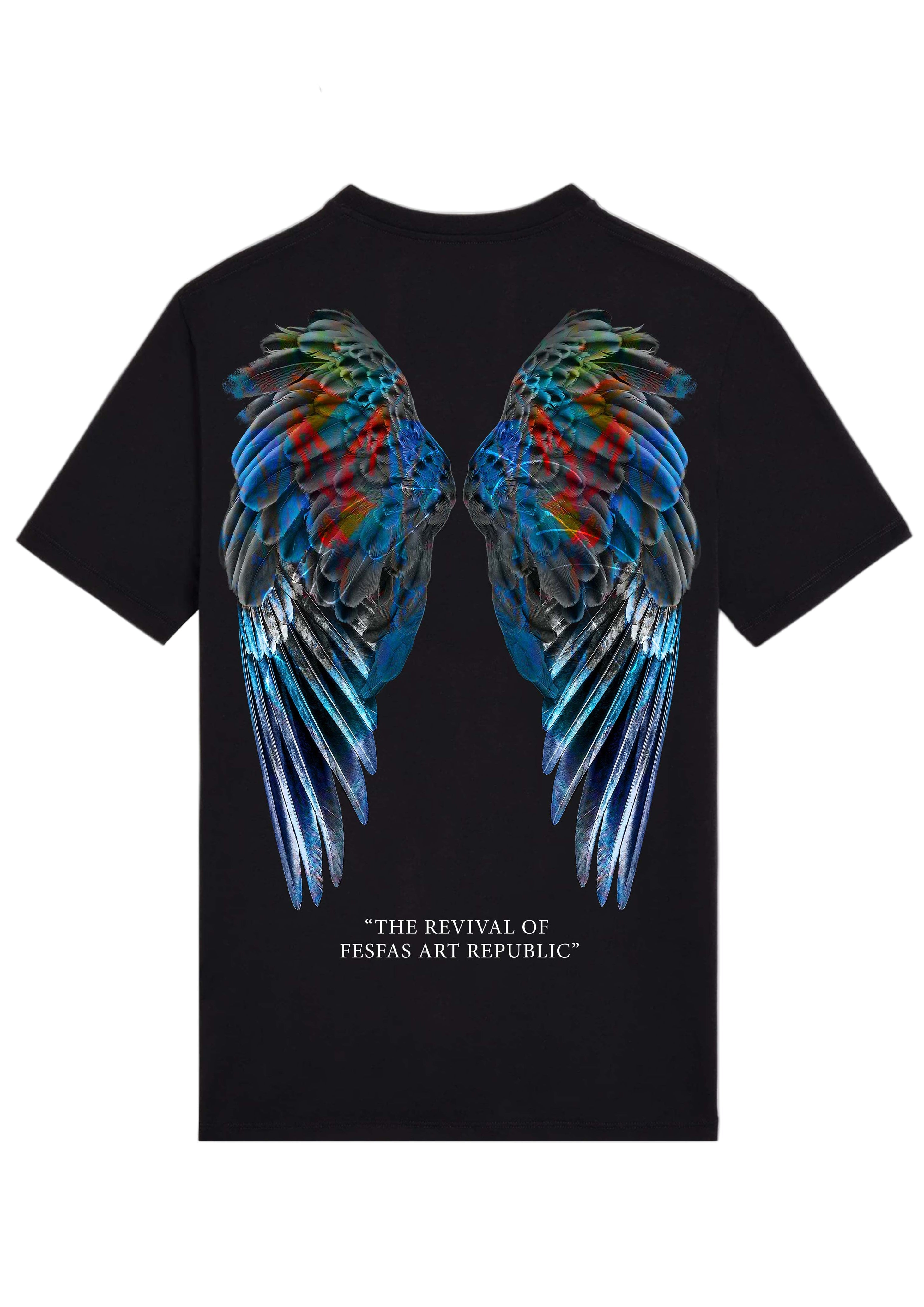 FesFas angel wings-print T-shirt | Black | Men