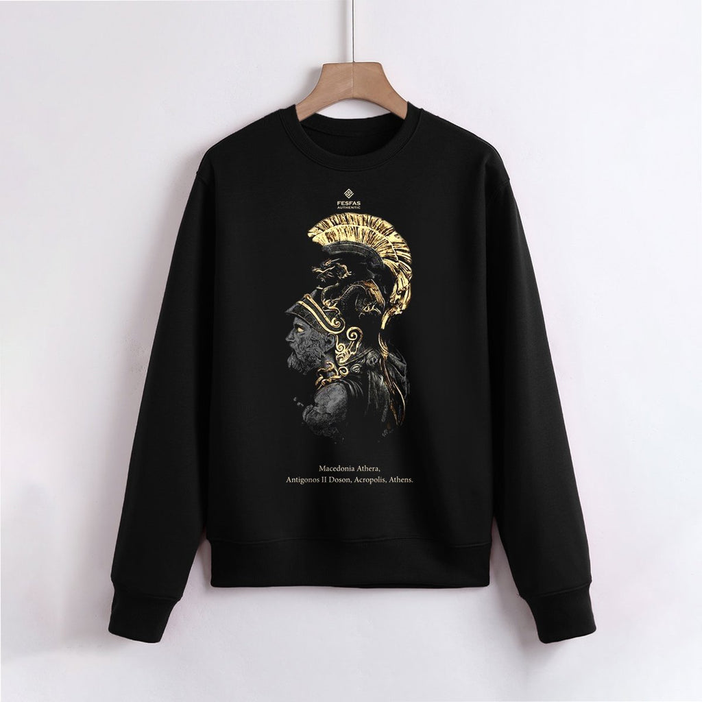 FesFas Sparta-print Sweatshirt | Black