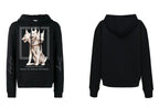 FesFas Headed Dog-print Hoodie | Black
