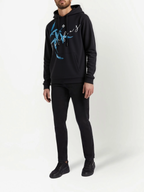 FesFas Feathers-print Hoodie Set | Black
