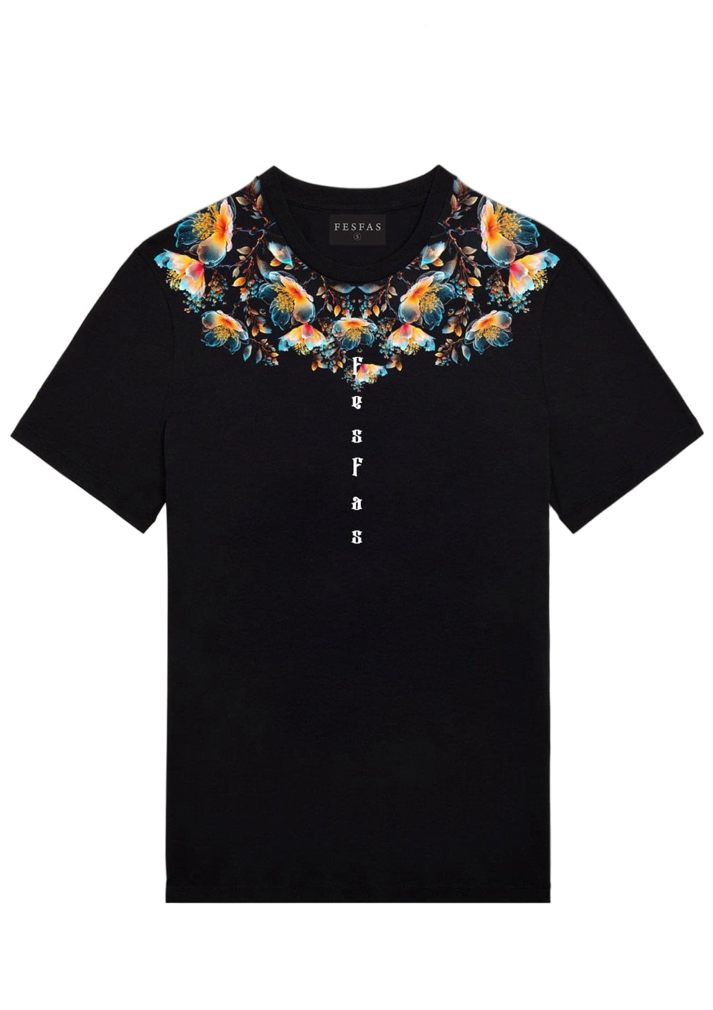 FesFas flowers-print T-shirt | Black | Men