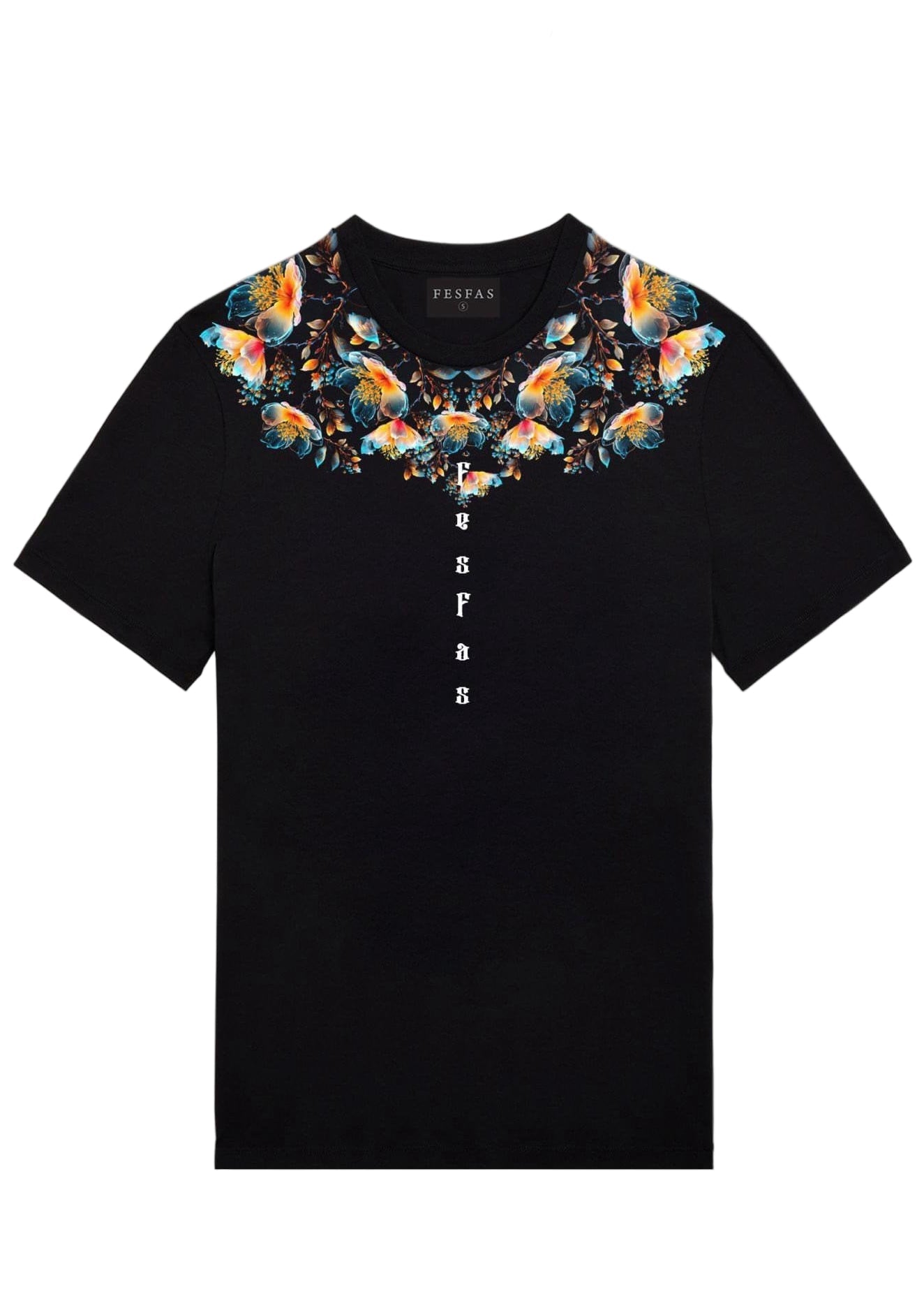 FesFas flowers-print T-shirt | Black | Men