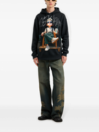 FesFas Boy-print Hoodie Set | Black