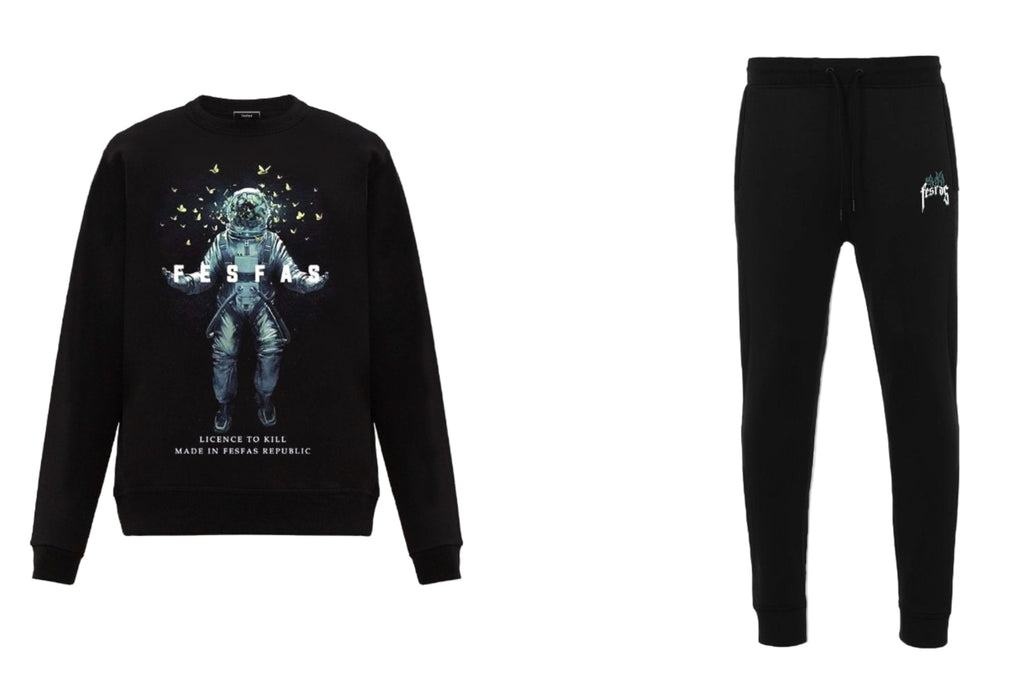 FesFas Astronaut-print Sweatshirt | Black