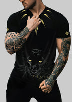 FesFas panther-print T-shirt | Black