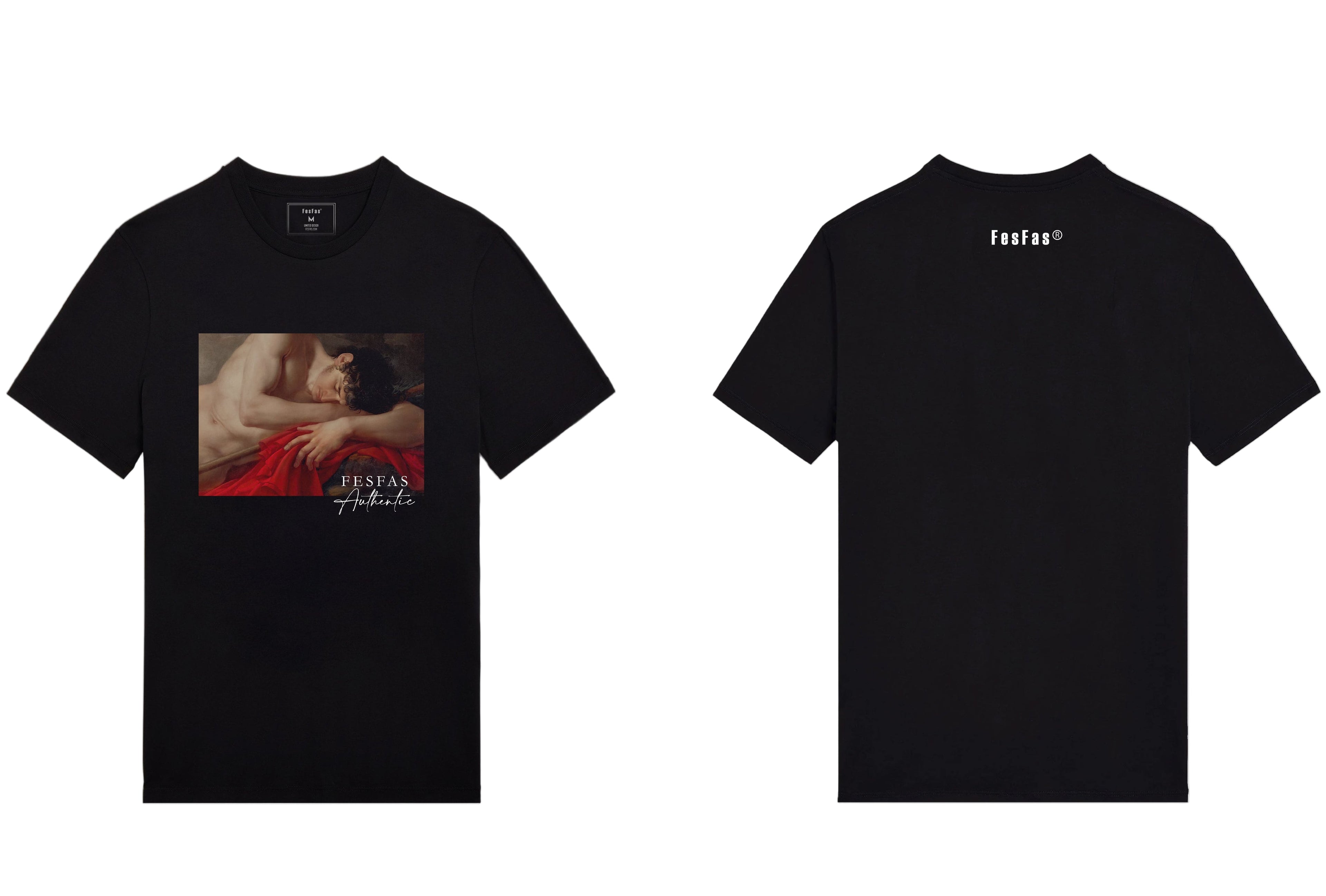 FesFas beauty-print T-shirt | Black