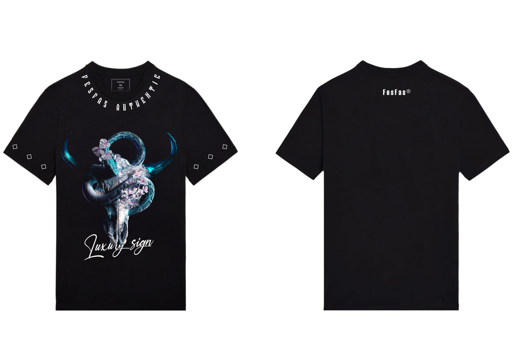 FesFas skull-print T-shirt | Black