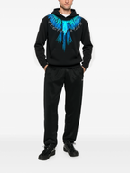 FesFas Wings-print Hoodie Set | Black