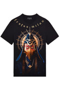 FesFas lady-print T-shirt | Black