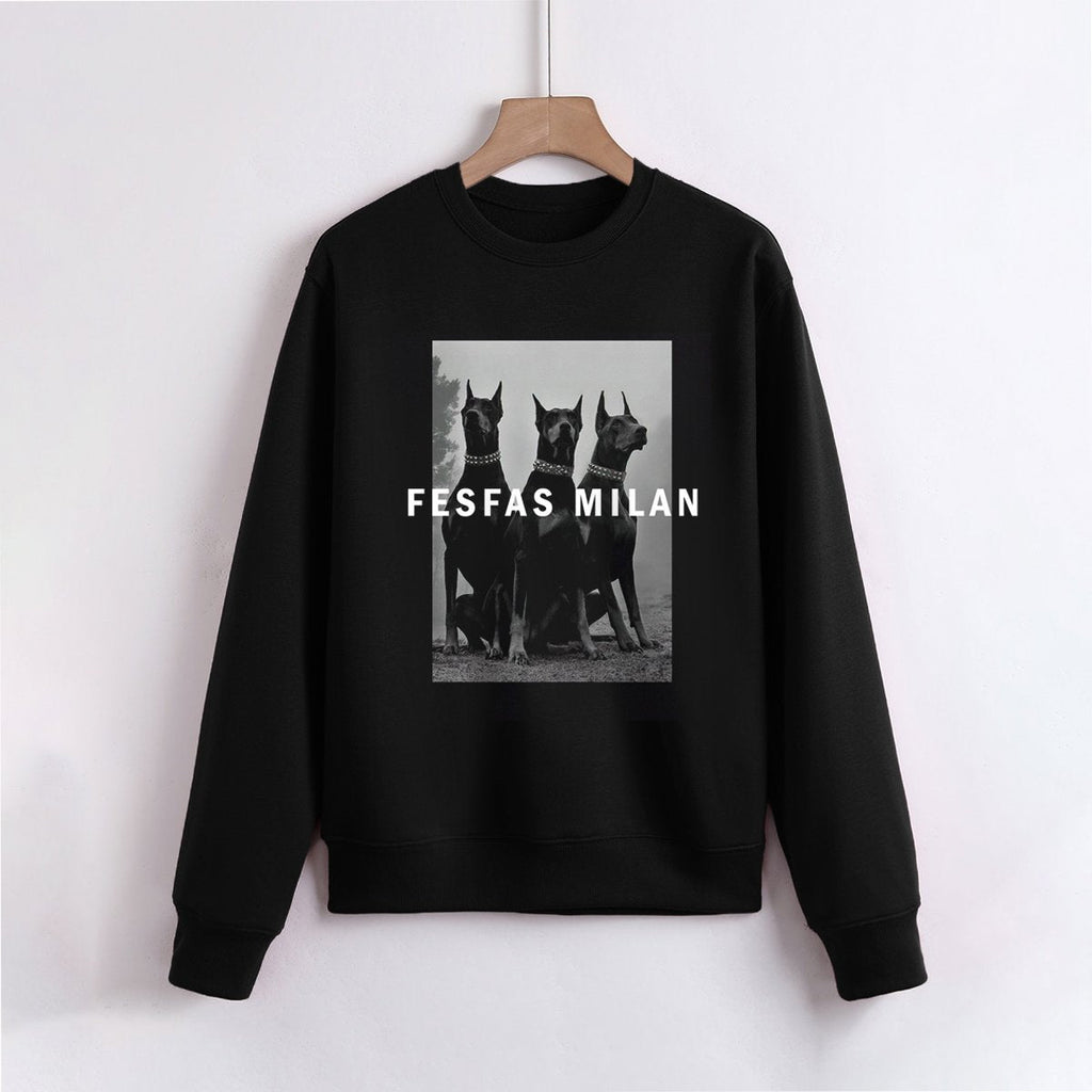 FesFas Great Dane-print Sweatshirt | Black