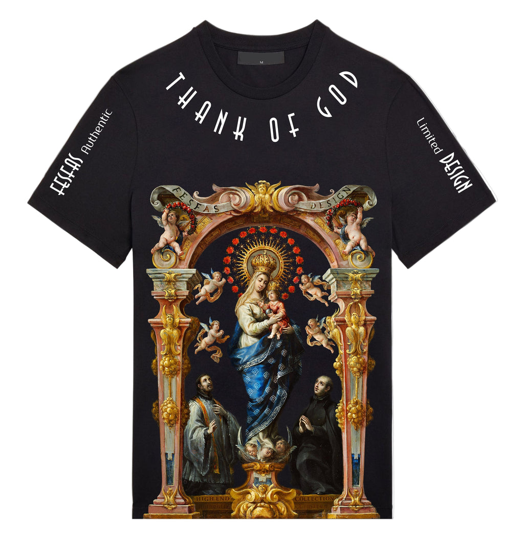 FesFas Maria-print T-shirt | Black | Men
