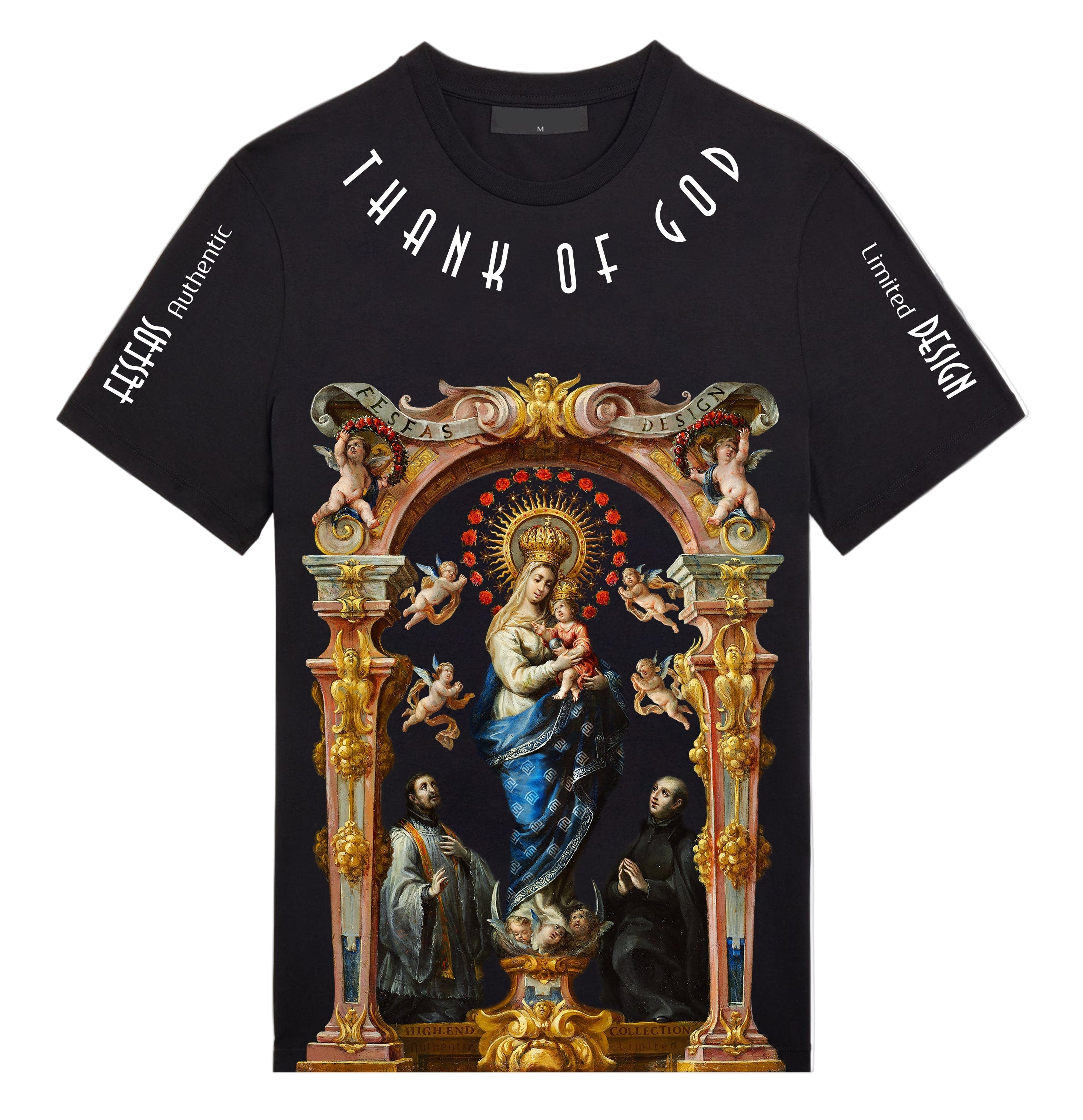 FesFas Maria-print T-shirt | Black | Men