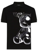 FesFas bear-print Polo Shirt | Black