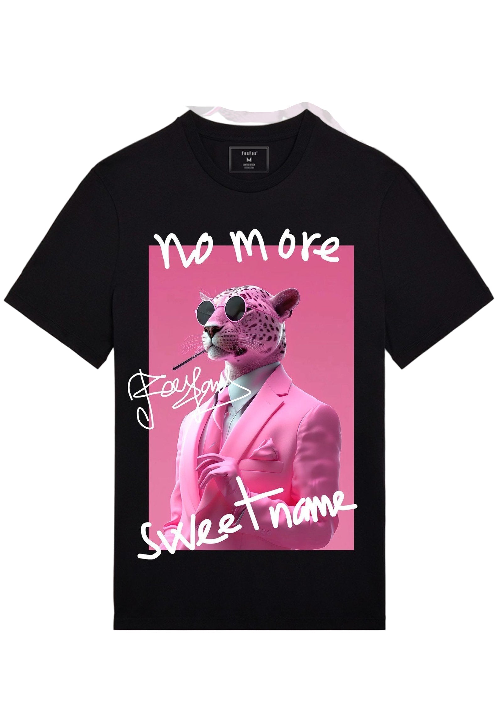 FesFas panther-print T-shirt | Black